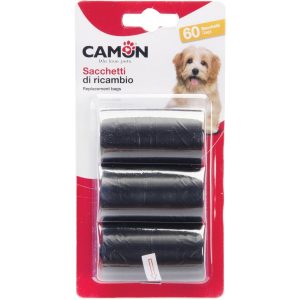 COCCO 60 sacchetti igienici compatibili su tutti i dispenser 3 rotoli da 20 sacchetti ognuno