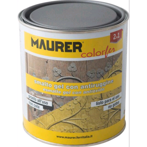 COLORFER smalto gel con antiruggine pronto all’uso non cola 0,75 MAURER