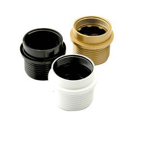 Camicia filettata con fermo per p.de in resina termoindurente – E27