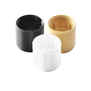 Camicia filettata per portalampade in materiale termoplastico – E27