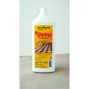 Cera liquida HAWAI alla carnauba per pavimenti in : marmo,cotto,legno verniciato e linoleum lt.1