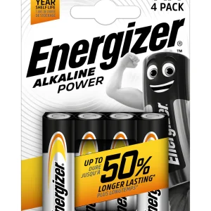 Batterie ENERGIZER STILO AA alkaline power 4 pz.