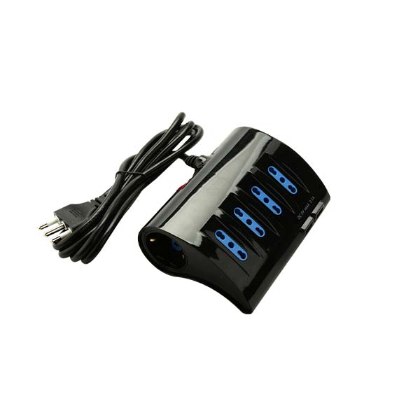 Multipresa da tavolo con 2 USB con protezione - immagine 3