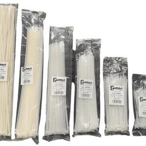 Fascetta in nylon bianca 290 x 4,8 confez. da 100 pezzi
