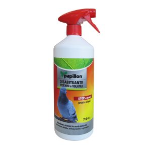 PAPILLON disabituante piccioni e volatili repelente pronto all’uso 750 ml.