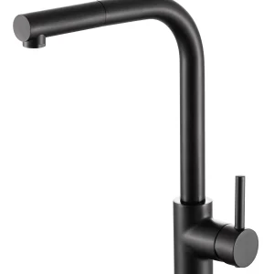 Miscelatore Lavello Cucina canna alta e doccia estraibile nero opaco