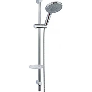 Doccia Saliscendi Mod. Twilight con Portasapone e Doccetta Gigante 5 Getti – Jacuzzi