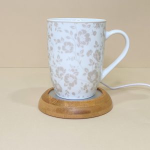 Scaldatazza USB in bamboo e metallo