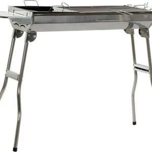 Barbecue metallo zincato pieghevole misure 109×33,5×68