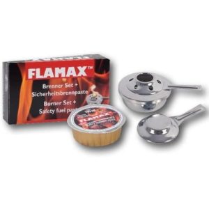 FLAMAX set bruciatore + pasta combustibile per fonduta