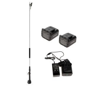 Forbici a batteria cordless su asta KV201 Volpi – Set