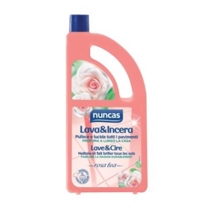NUNCAS Lava&Incera pulisce e lucida tutti i pavimenti ROSA TEA lt 1