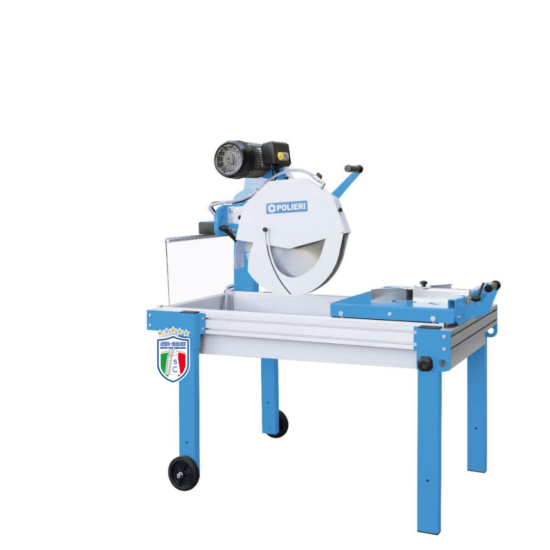 Segatrice Riga 500 Polieri -monofase- ad acqua per mattoni con piano scorrevole