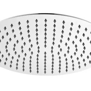 Soffione Doccia in Acciaio Inox Anticalcare Tondo D. 20 con Snodo 1/2 Ultra Slim