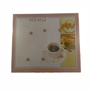 Lavagna memo in metallo con calamite 45×36